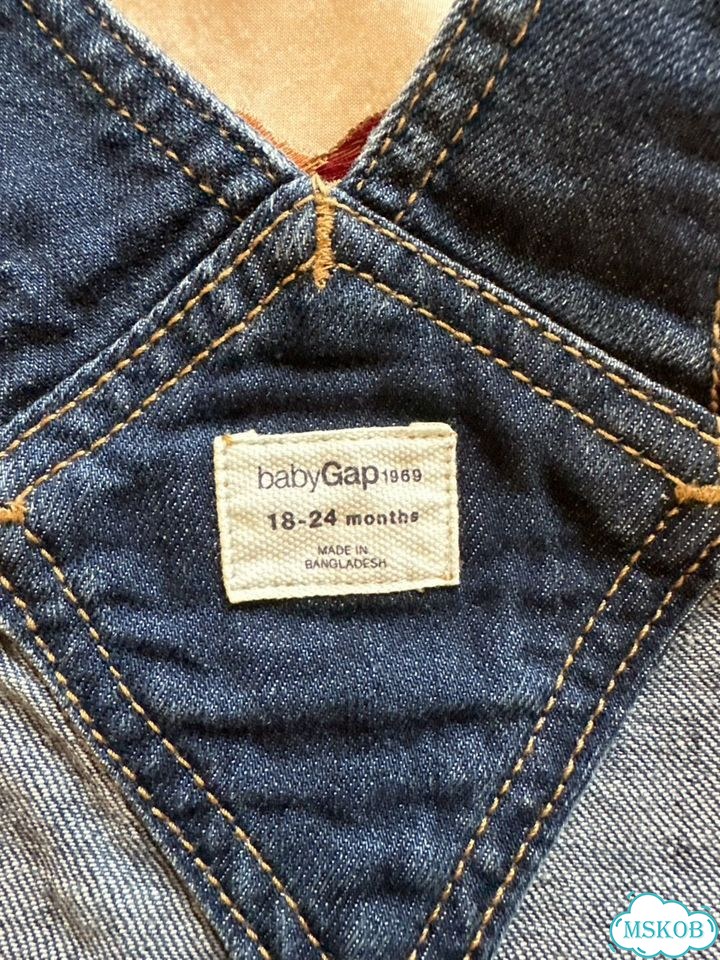 Джинсовый комбинезон Gap, 18-24мес фото 3