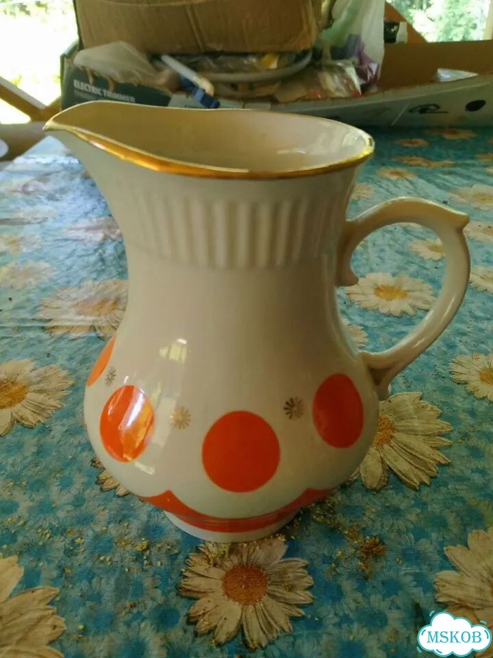 Фарфоровый кувшин СССР фото 1