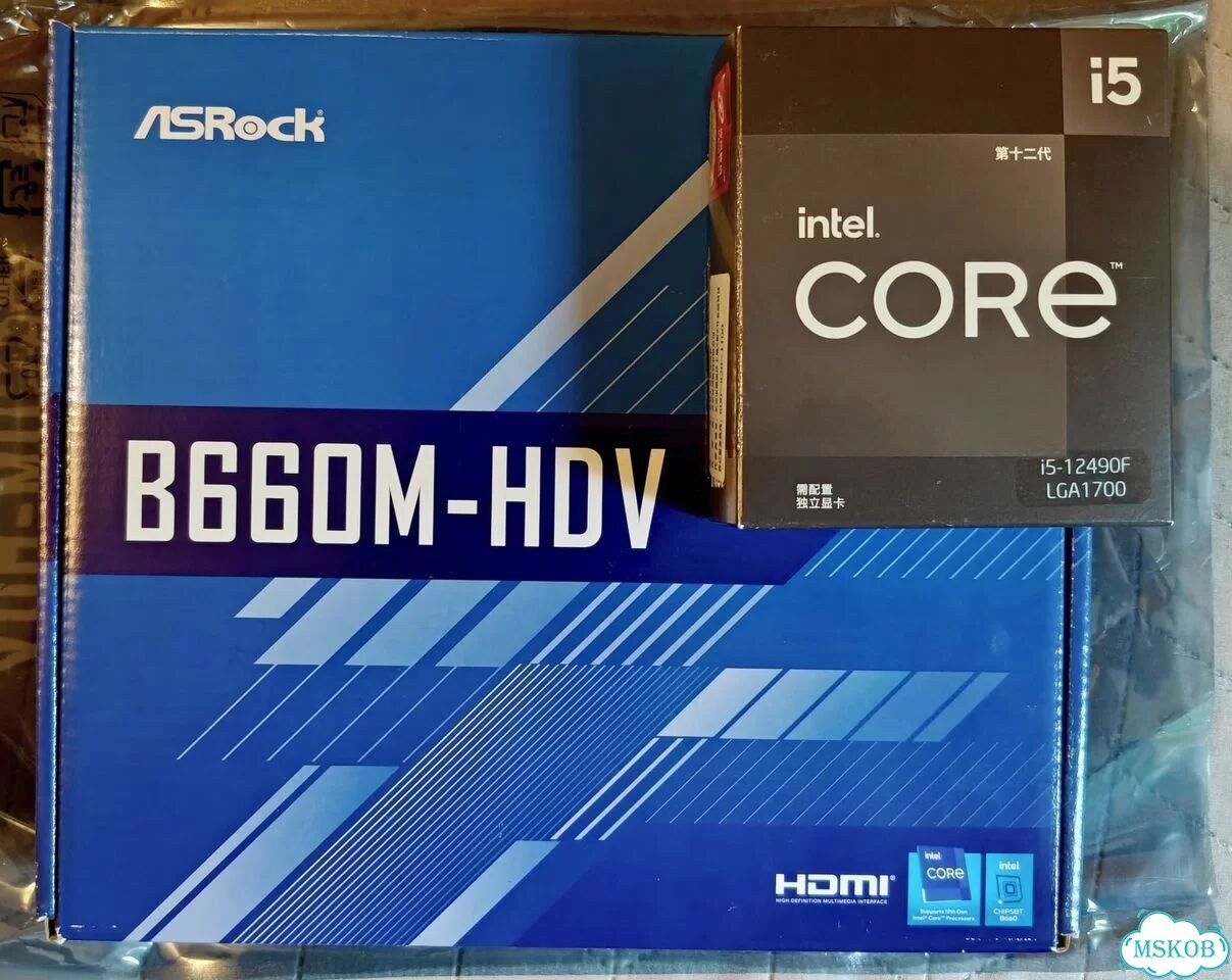 Комплект LGA1700 B660M/i5-12490F/32gb DDR4 фото 1