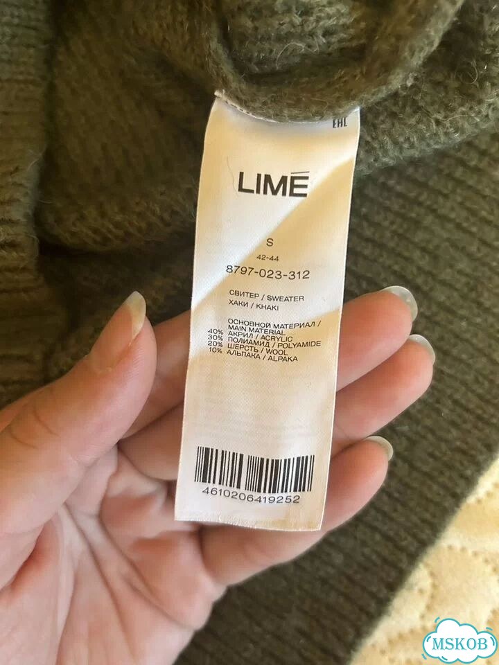 Свитер шерстяной lime S фото 4