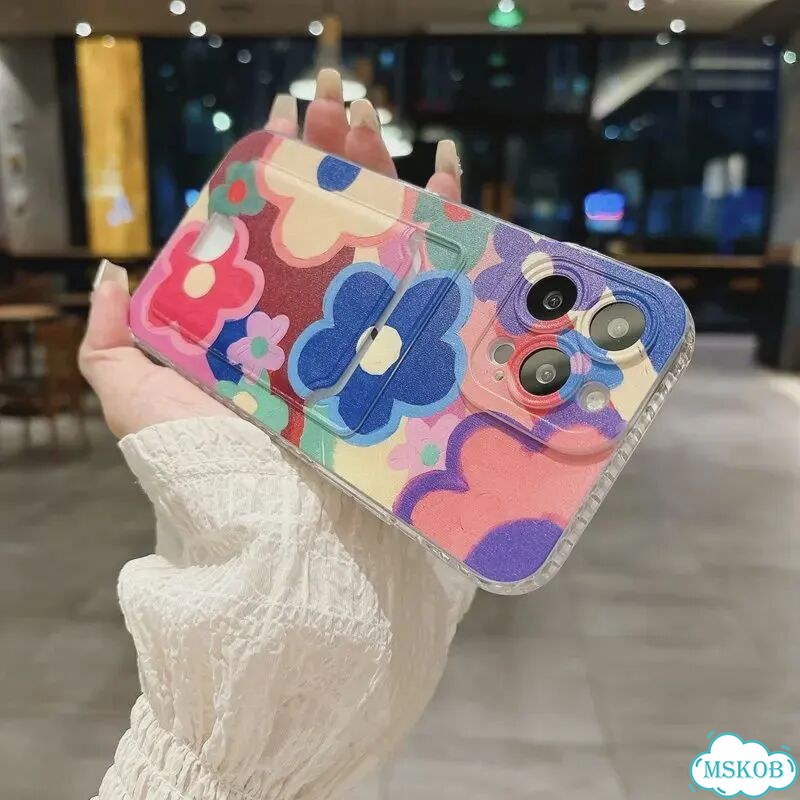 Чехол для iPhone 16 Pink Oil flower фото 4