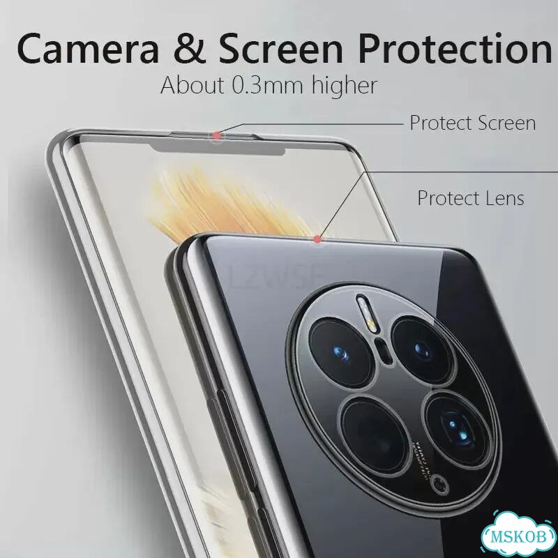 Чехол для Mate 50 Pro, роскошный, с покрытием, мягкий, Зеленый, Plating Green, For Mate 50 фото 5