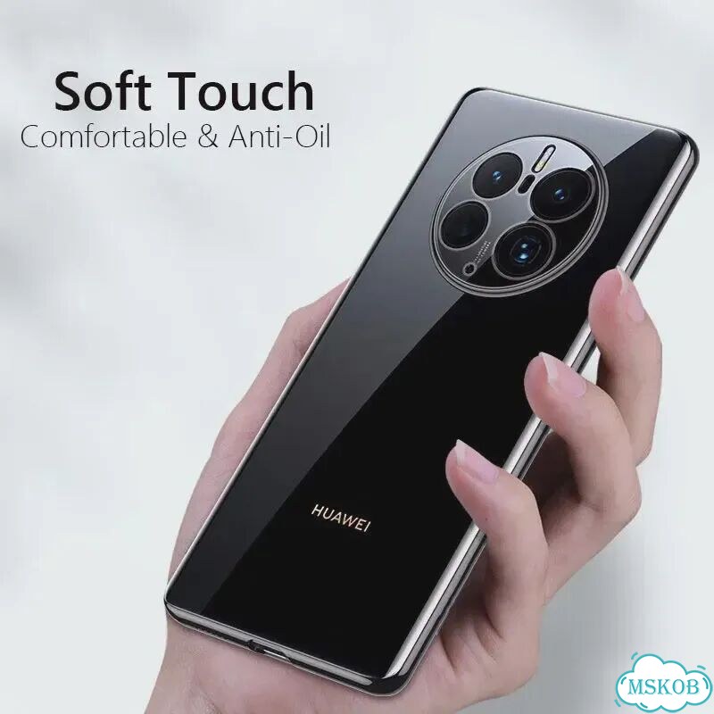 Чехол для Mate 50 Pro, роскошный, с покрытием, мягкий, Зеленый, Plating Green, For Mate 50 фото 6