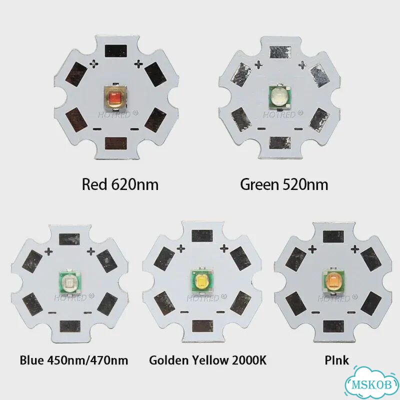 Светодиодные бусины HotRed 3535 XPE Cold White 10000K, On 20mm Aluminum PCB фото 5