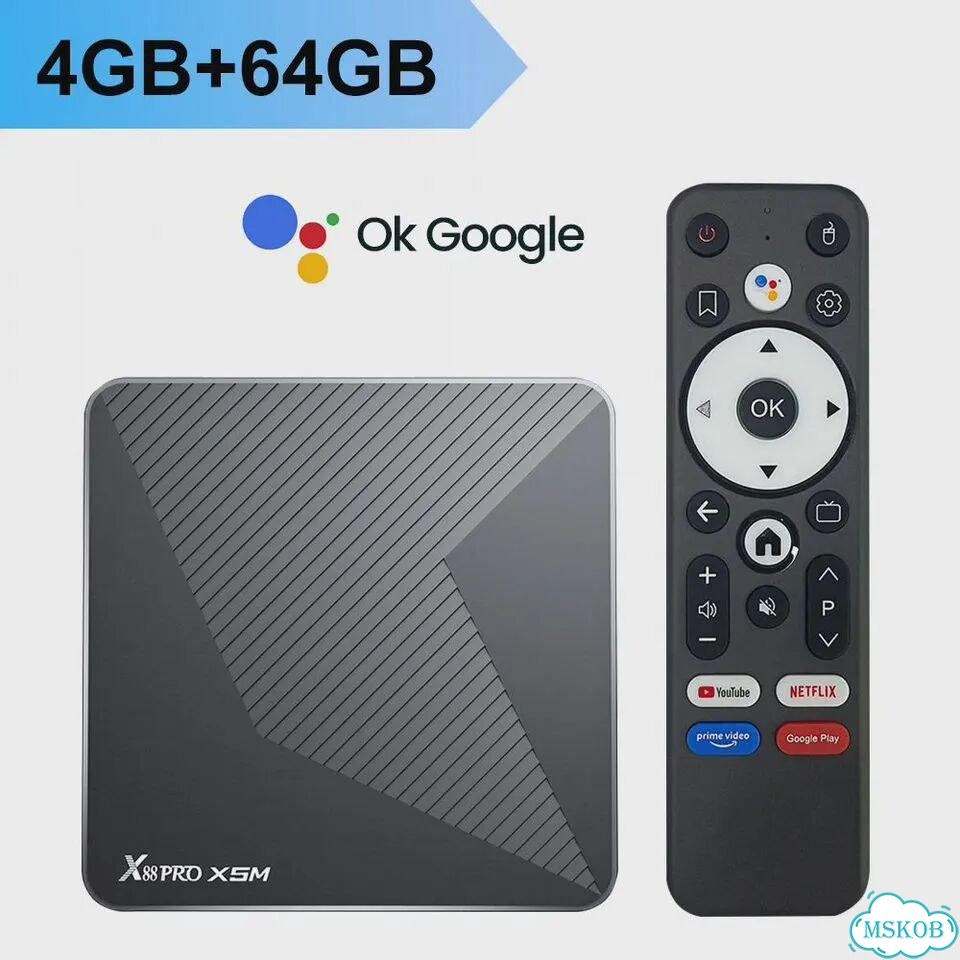 Vontar X88 Pro X5M тв-бокс Android 14 4К HDR фото 1