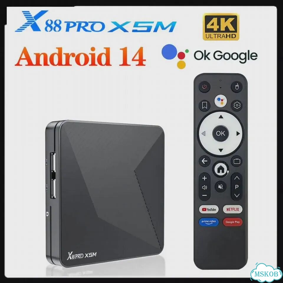 Vontar X88 Pro X5M тв-бокс Android 14 4К HDR фото 2