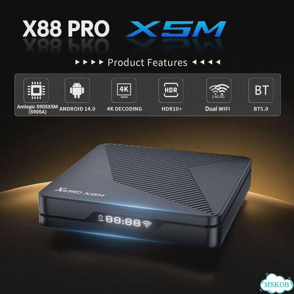 Vontar X88 Pro X5M тв-бокс Android 14 4К HDR фото 3