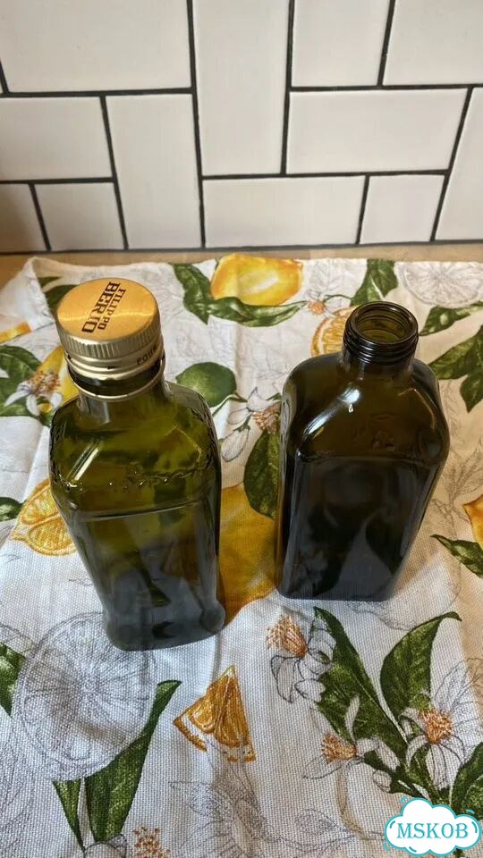 Бутылка из темного стекла для масла фото 4
