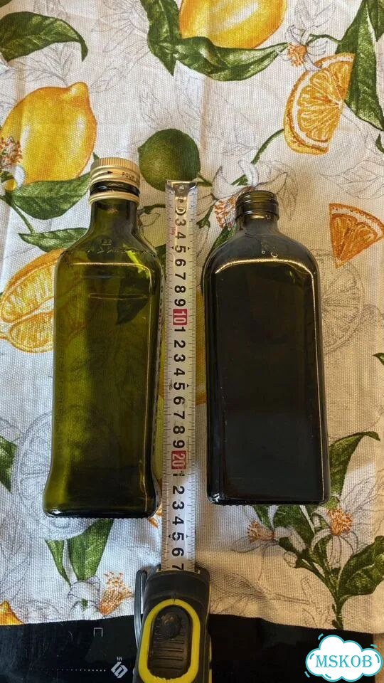 Бутылка из темного стекла для масла фото 9