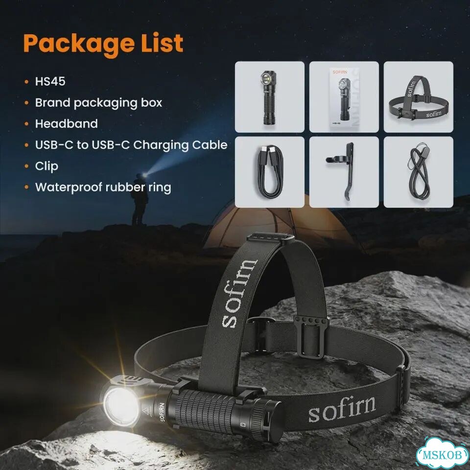 Налобный фонарь Sofirn HS45 3200 люмен фото 6