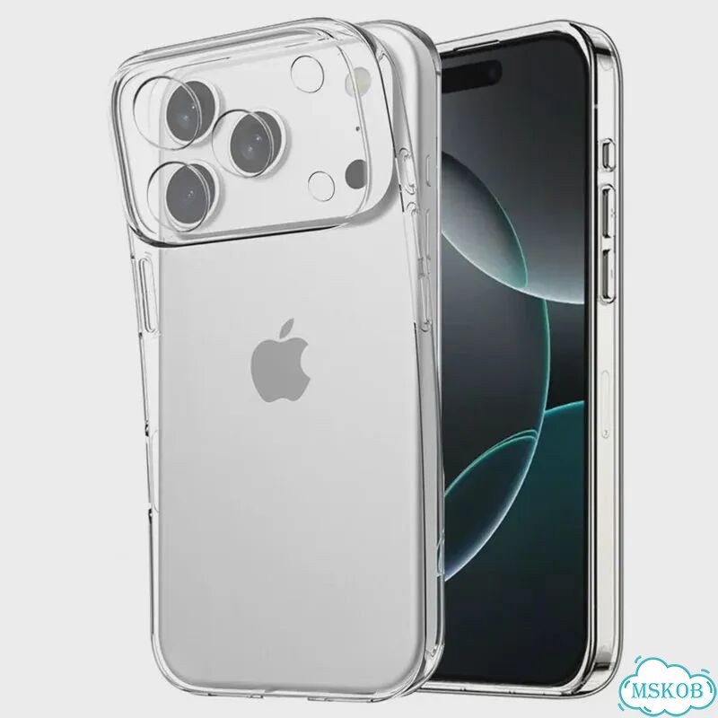 Ультратонкие прозрачные чехлы из тпу для iPhone 17, 16, 15, 14, 13, 12, 11 Pro Max Plus, 17 Air, 16E фото 2