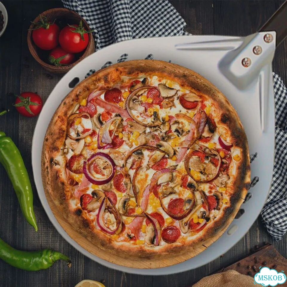 Лопата для пиццы 14inch (35см) с ручкой 71см фото 4