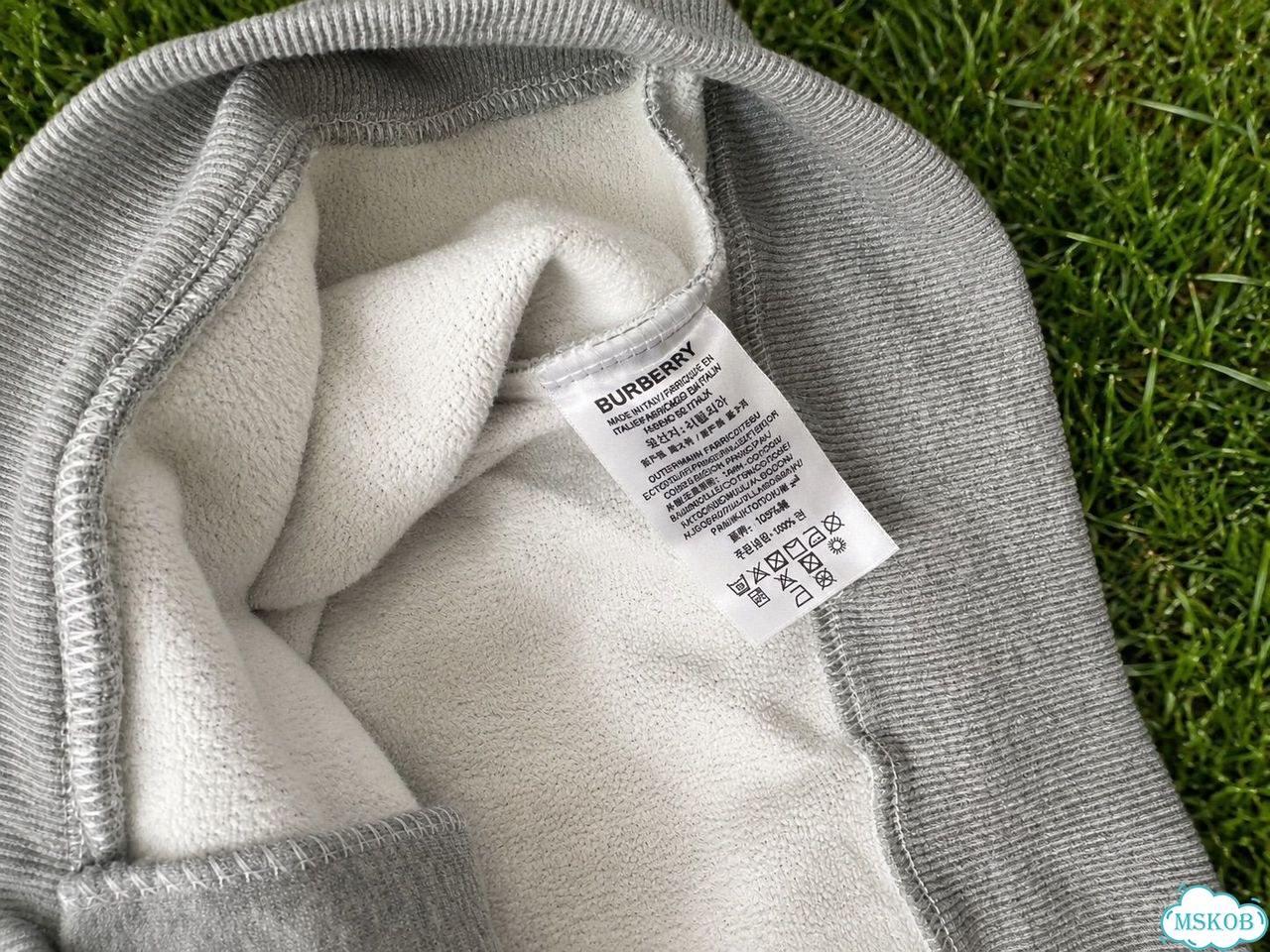 Зип худи Burberry oversize фото 9