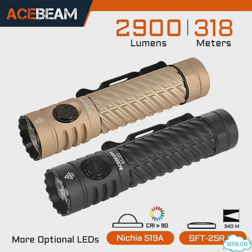 Acebeam EC20 EDC Фонарь Copper-519A-5000k фото 1