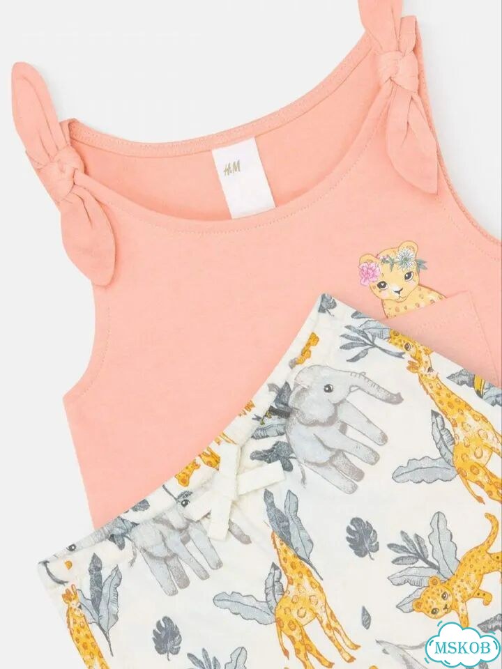 Новый летний комплект H&M для девочки 68 р фото 4