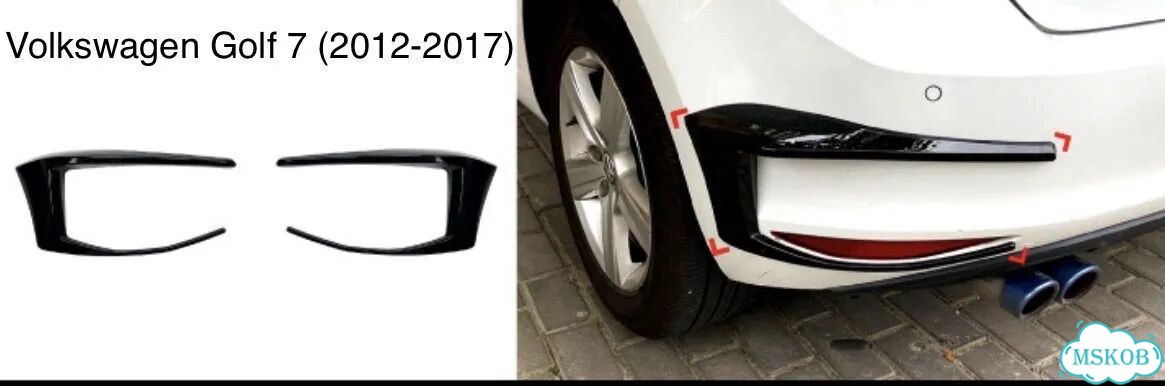 Накладки на задние фонари Volkswagen Golf 7 фото 4