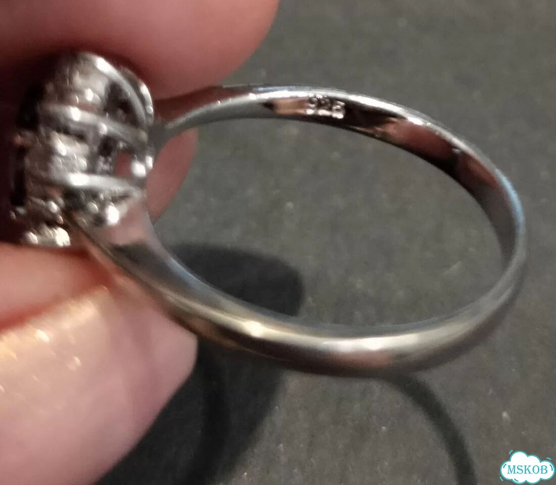 Серебряное женское кольцо с аметистом, 18р фото 10