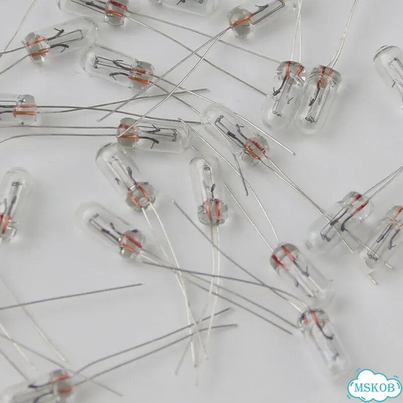 Auforalter мини лампочки накаливания Эдисон 25 шт 3 мм 6 В 9 В 12 В 24 В 3MM 25Pcs, 12V фото 2