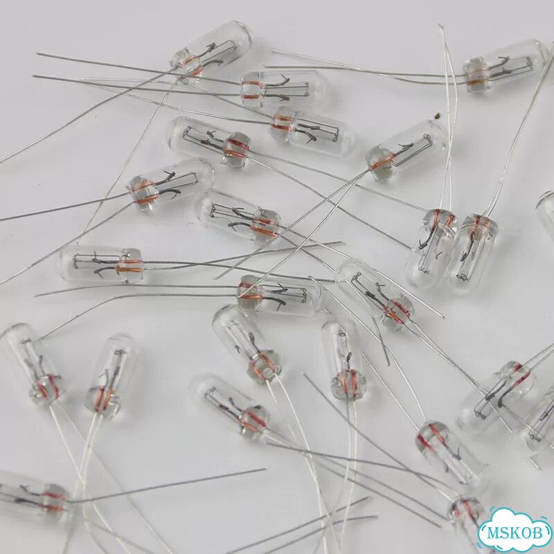 Auforalter мини лампочки накаливания Эдисон 25 шт 3 мм 6 В 9 В 12 В 24 В 3MM 25Pcs, 12V фото 4