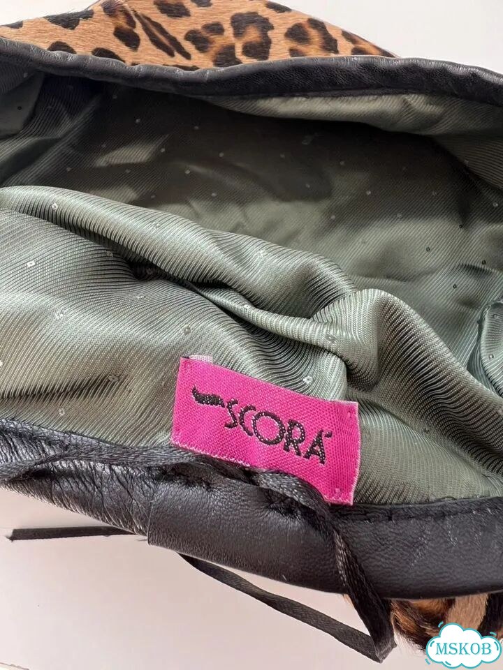 Берет леопардовый Scora фото 4