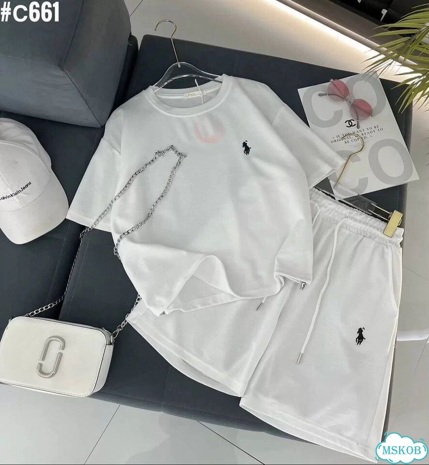 Костюм двойка polo с шортами фото 3