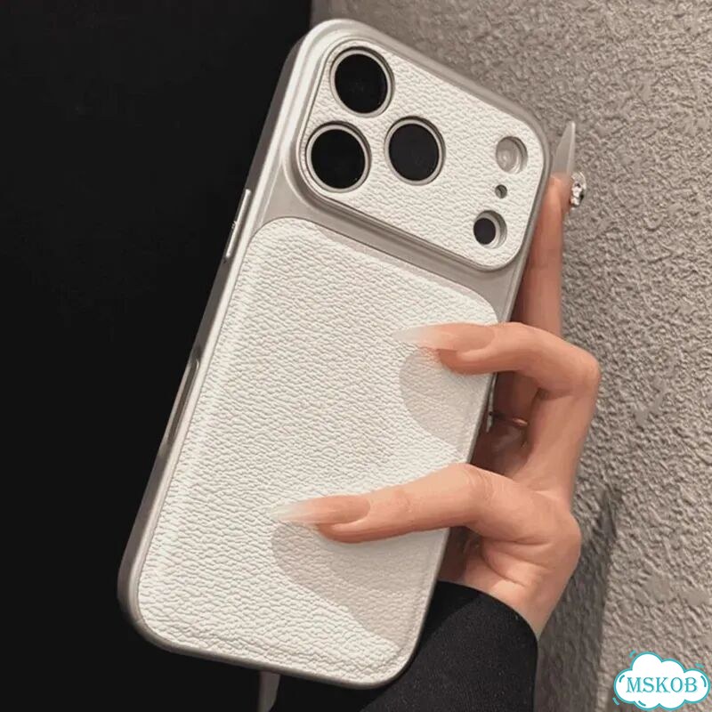 Роскошный противоударный чехол для iPhone 11 12 13 14 15 16 17 Pro Max Plus с текстурой Айфон 15 Про фото 1