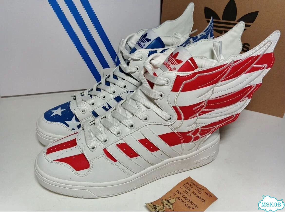 Adidas Jeremy Scott Wings 2.0 USA Flag фото 1