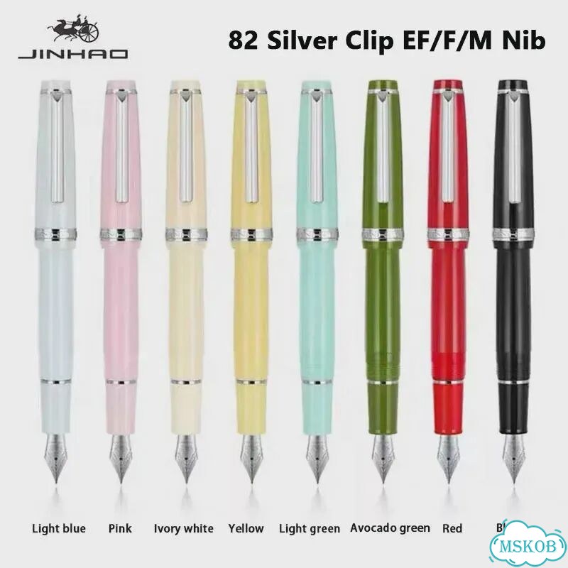 Перьевая ручка Jinhao Silver-Clip Light Blue, перо M фото 2