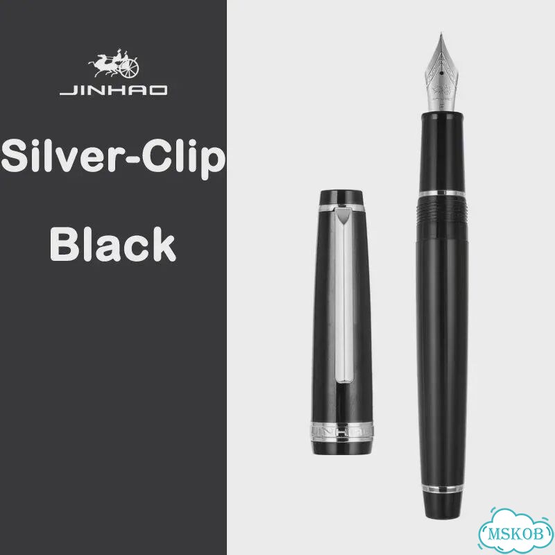 Перьевая ручка Jinhao Silver-Clip Light Blue, перо M фото 5