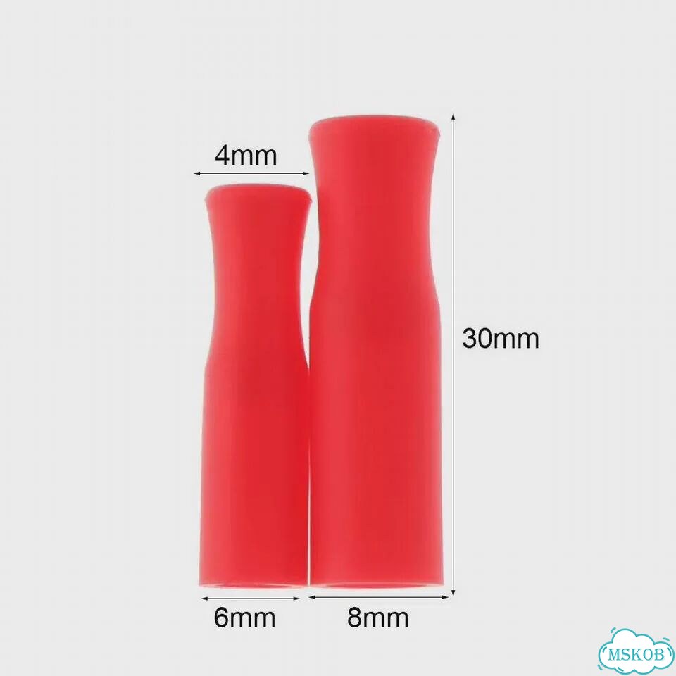 Силиконовые колпачки для трубочек, 8mm-20pcs, цветные фото 6