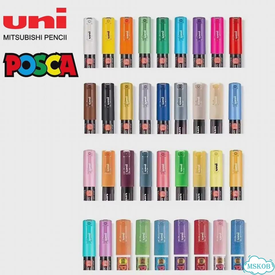 Uni posca PC-1M маркер, Синий, 0.7 мм, 1M-8 фото 2