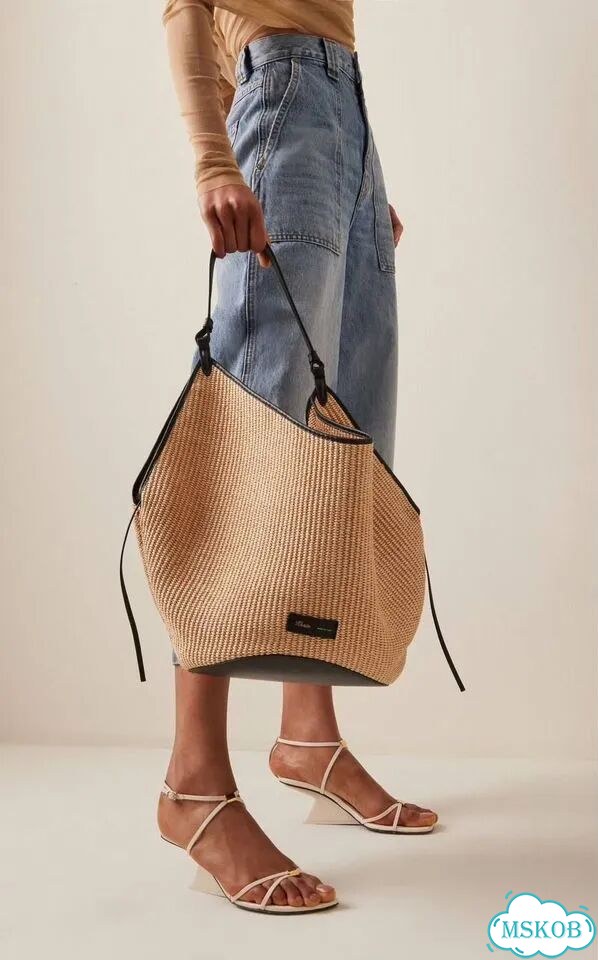 Соломенная сумка и кошелек фото 1