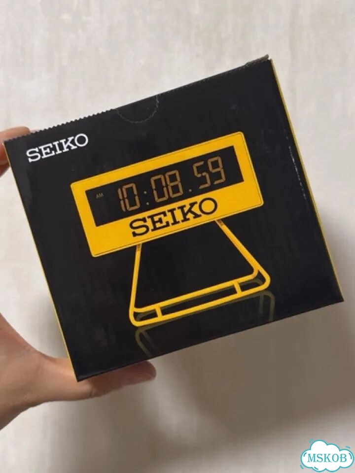 Будильник Seiko SQ815Y, желтый, цифровой фото 1