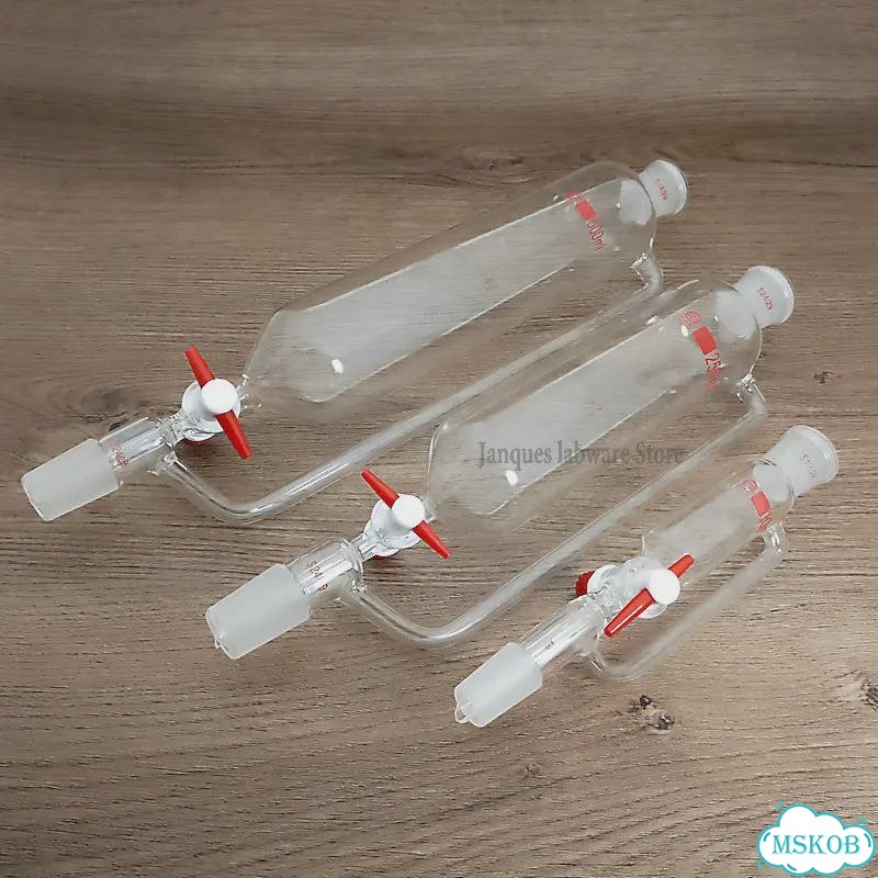 Лабораторная разделительная воронка стеклянная 10-1000 мл 50ml 19x19 фото 1