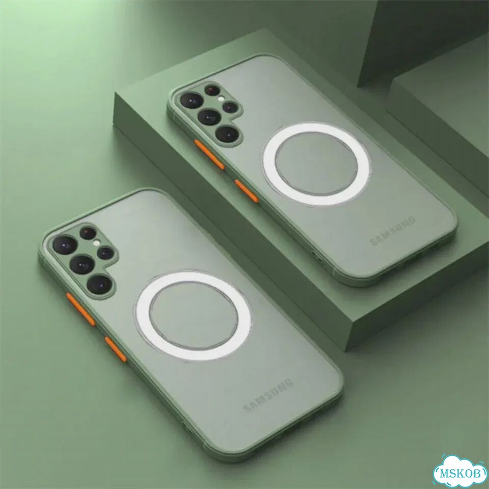 Магнитный чехол Light green для Samsung S22Plus фото 1