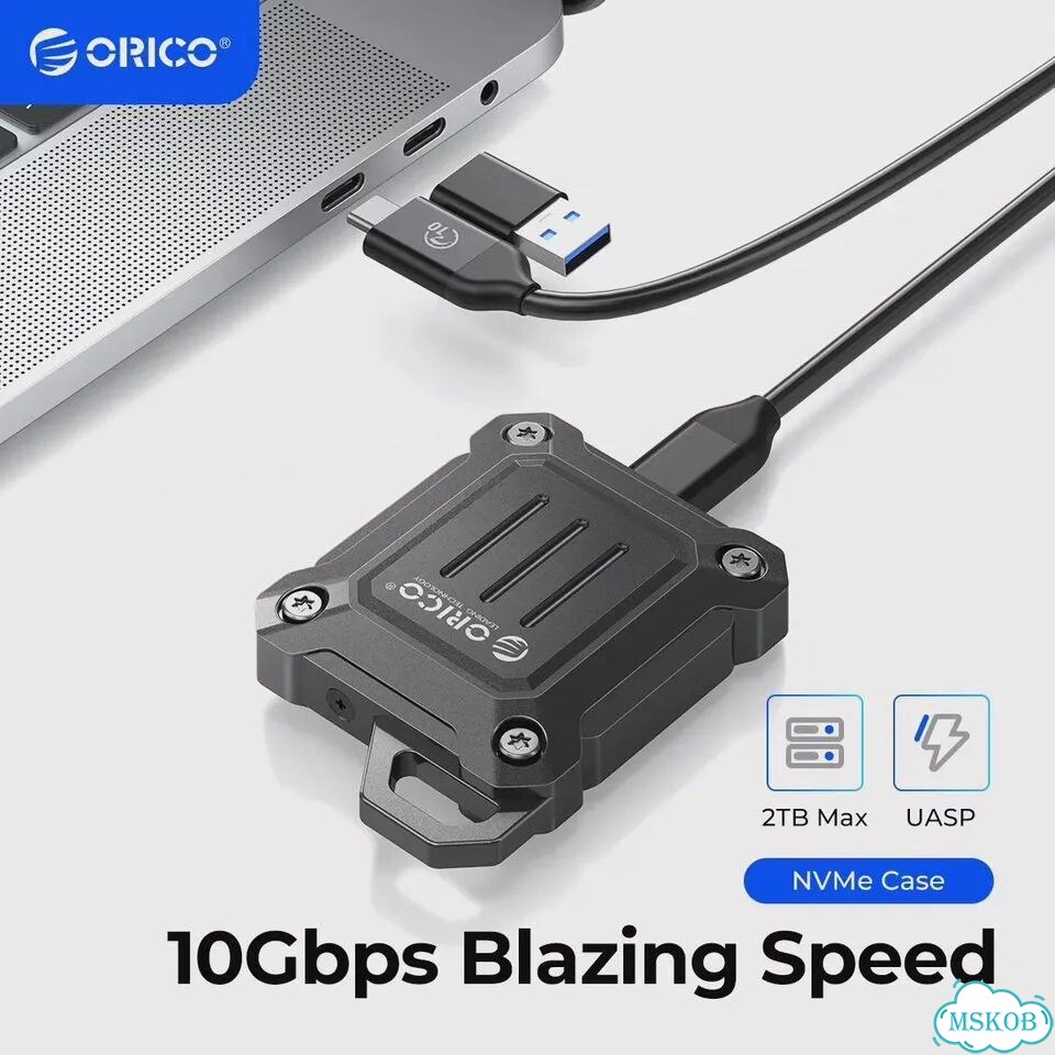 Orico SSD корпус 2TB NVMe 10Gbps, Zinc Alloy Upgraded фото 2