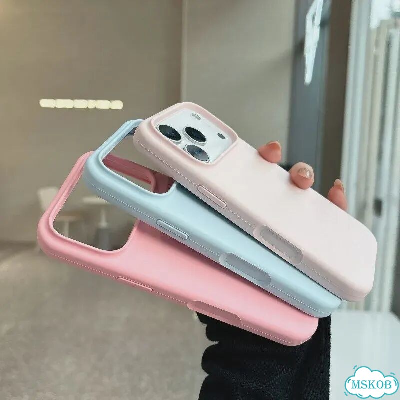 Розовый чехол для iPhone 14 Pro Max из жидкого силикона фото 4
