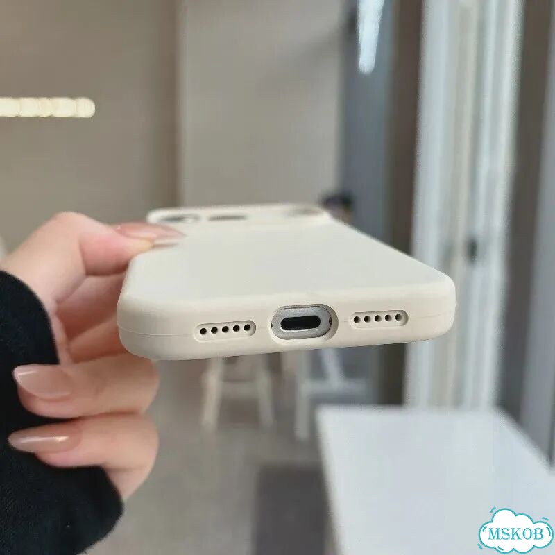 Розовый чехол для iPhone 14 Pro Max из жидкого силикона фото 7