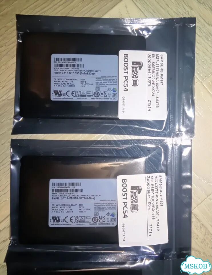 Ssd Server Samsung pm897 3,84 tb фото 1