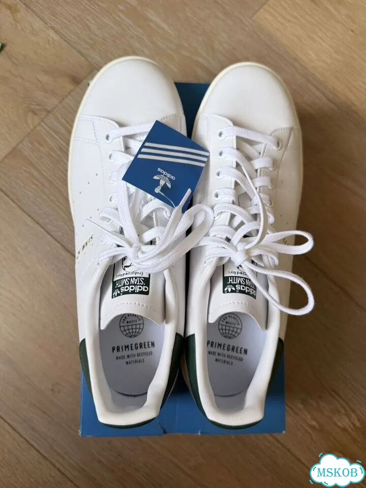 Новые Кеды Adidas Stan Smith White CollegiateGreen фото 3