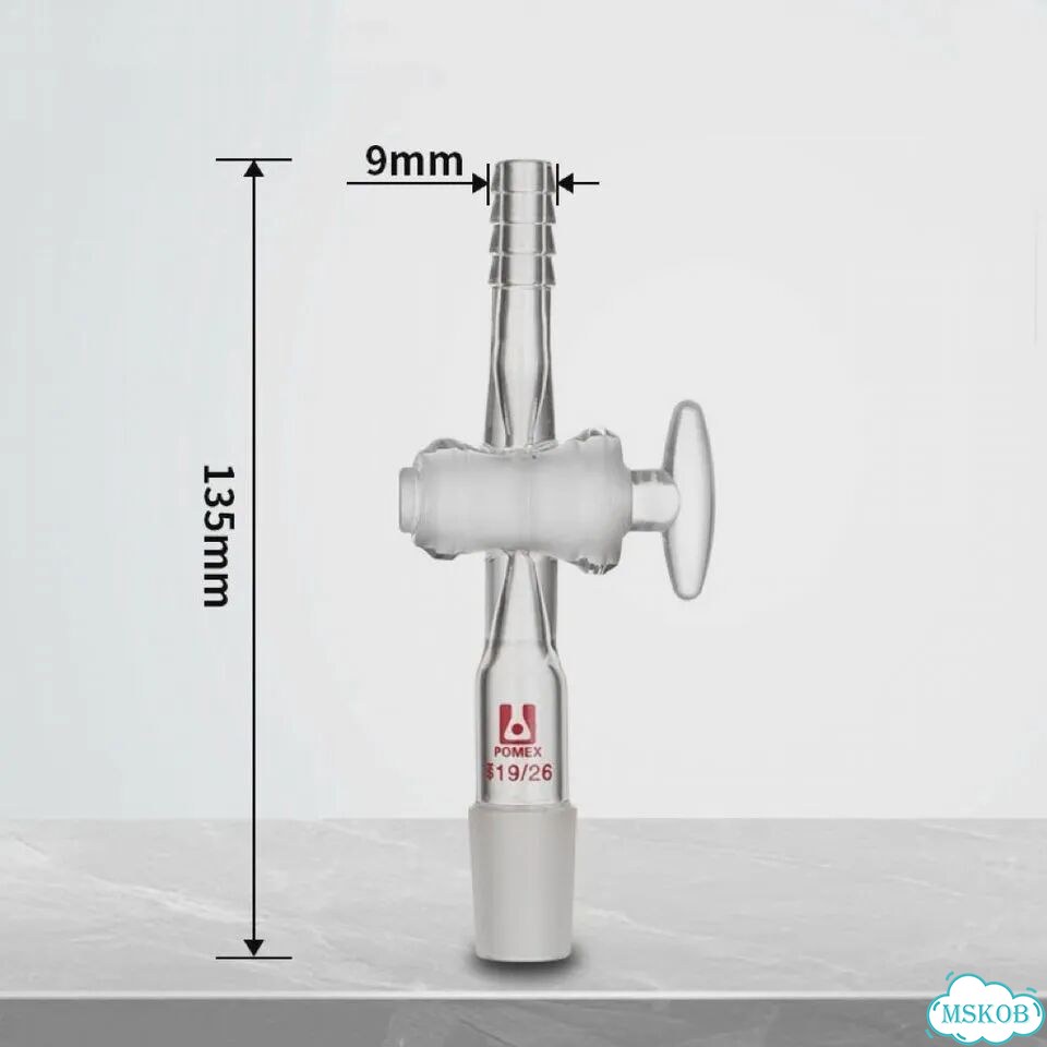 Лабораторный прямой адаптер из боросиликатного стекла yeeraeqp 40-38(ptfe) фото 4