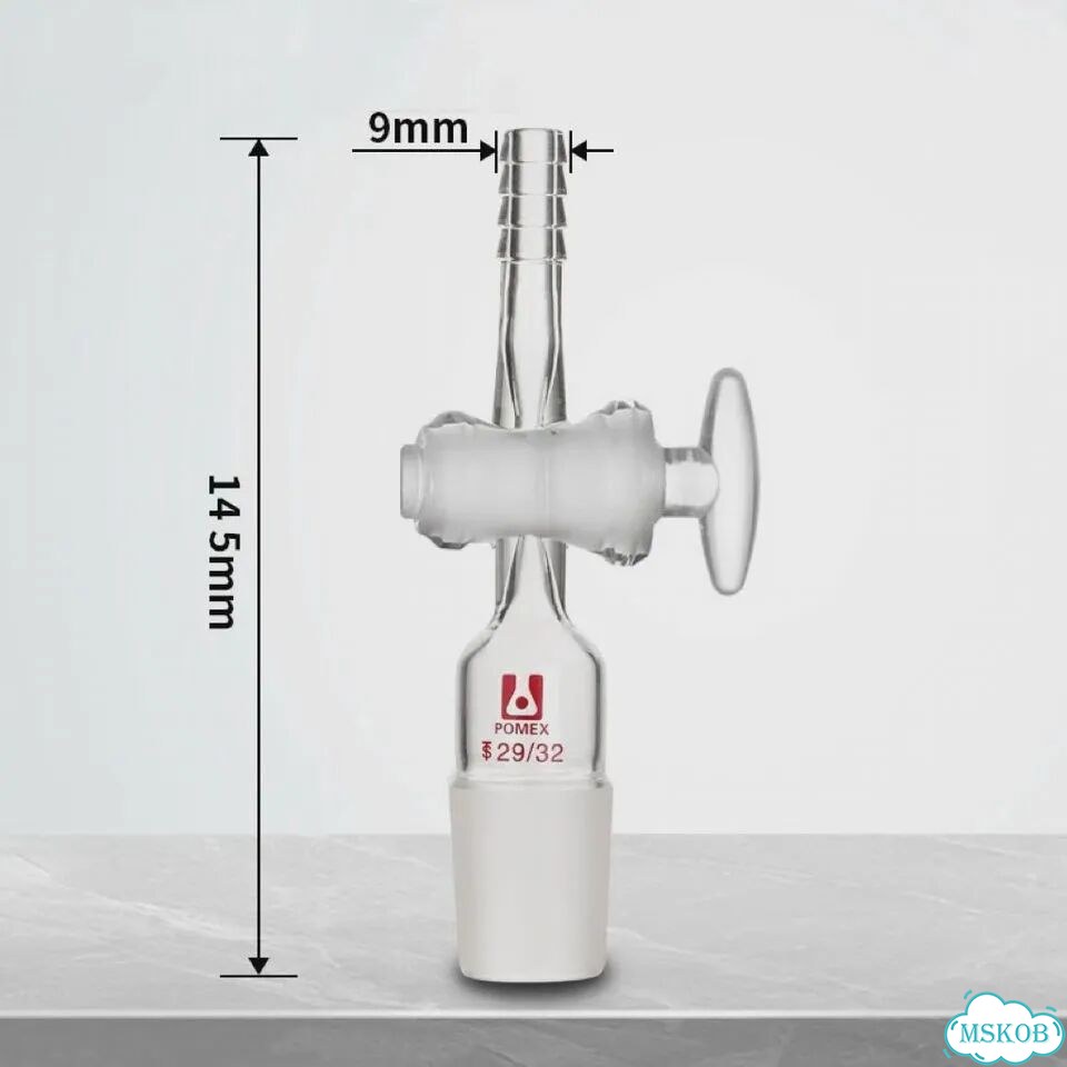 Лабораторный прямой адаптер из боросиликатного стекла yeeraeqp 40-38(ptfe) фото 6