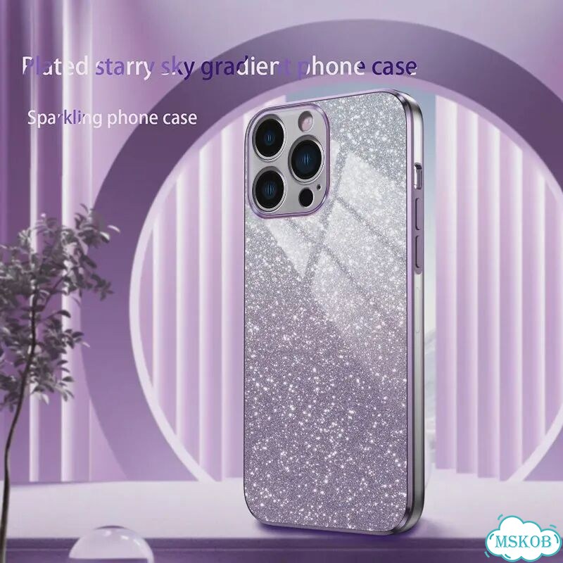 Силиконовый чехол с блестящим блестящим покрытием для Apple iPhone 15 Розовый, For iPhone 13Pro Max фото 4