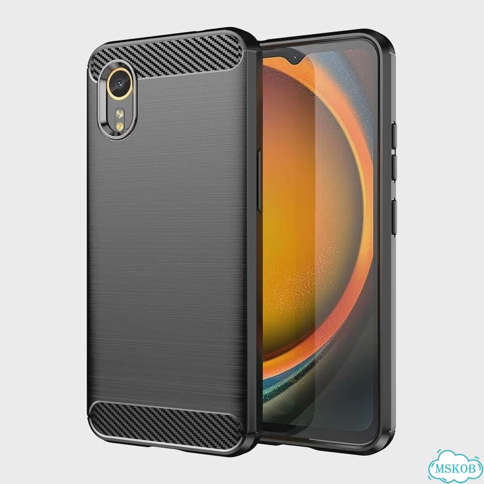 Тонкий силиконовый чехол для Samsung Galaxy XCover 7, мягкий чехол из углеродного волокна и тпу для фото 1
