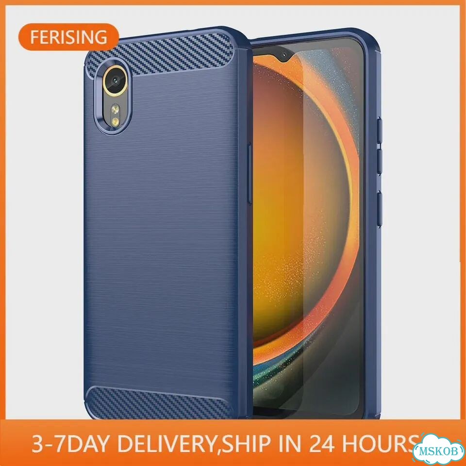 Тонкий силиконовый чехол для Samsung Galaxy XCover 7, мягкий чехол из углеродного волокна и тпу для фото 2