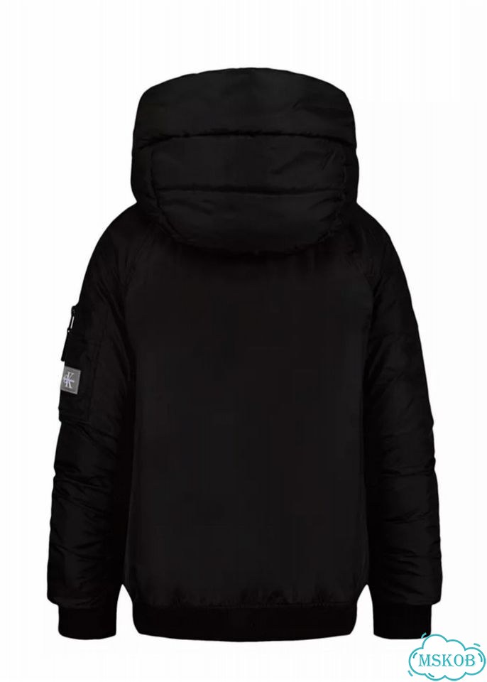Бомбер для девочки Calvin klein черный фото 2