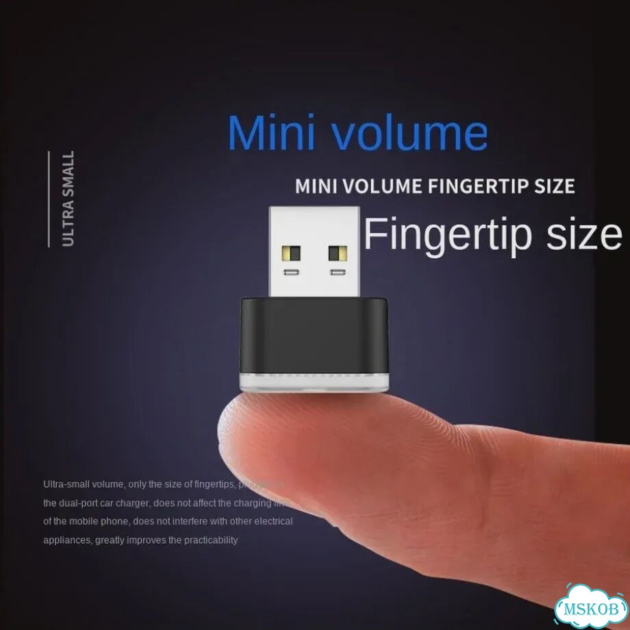 USB автомобильная лампа 7 цветов - Градиент фото 4