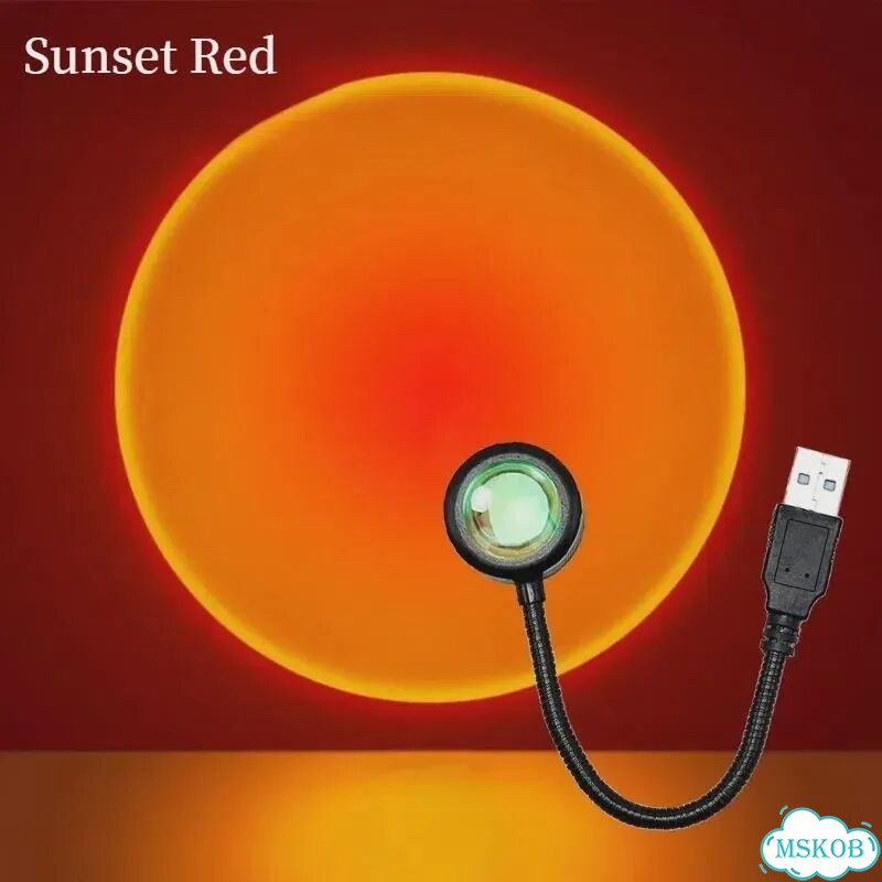 Лампа заката Sunset Red, 7 цветов фото 1