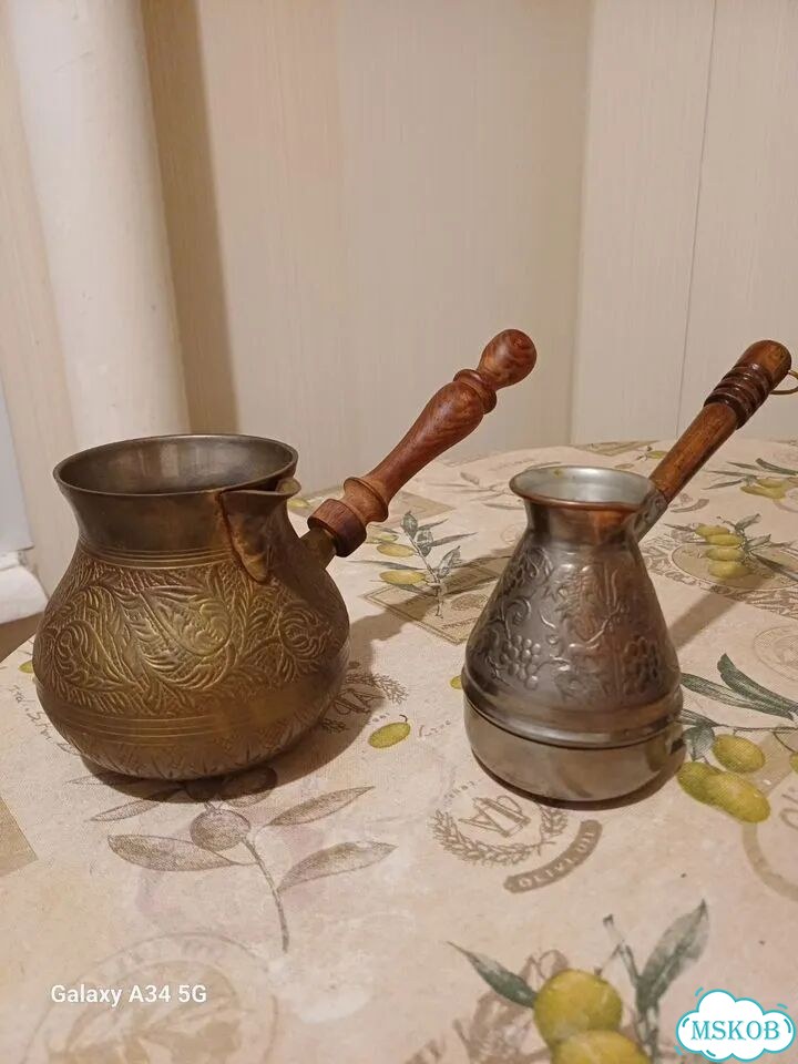 Турка для кофе латунь фото 1