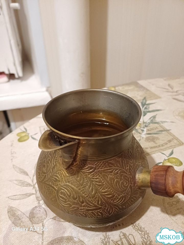 Турка для кофе латунь фото 2